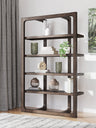 Tampa Furniture Outlet - Ashley Furniture - Breckington Bookcase - Bookcase / Dark Brown - H556-70