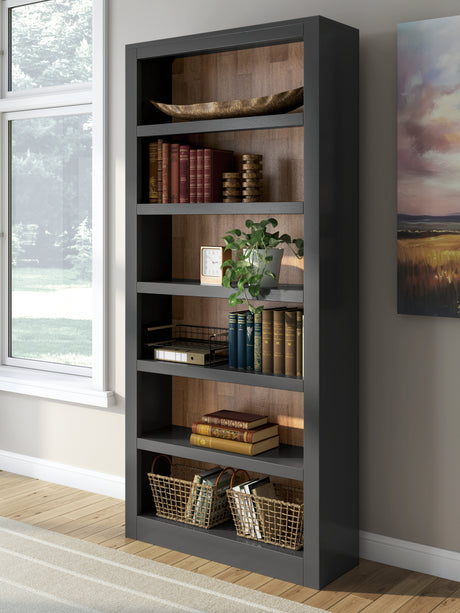 Tampa Furniture Outlet - Ashley Furniture - Wildenauer Bookcase - Bookcase / Brown/Black - H664-70