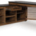 Tampa Furniture Outlet - Ashley Furniture - Kallari Office Desk - Credenza with Desk Return / Warm Brown/Black - H737H1