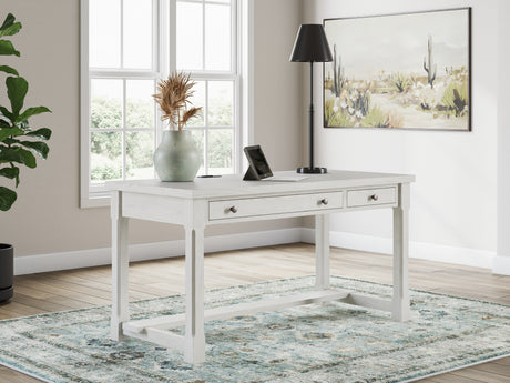 Tampa Furniture Outlet - Ashley Furniture - Robbinsdale Office Desk - Home Office Desk / Antique White - H742-34