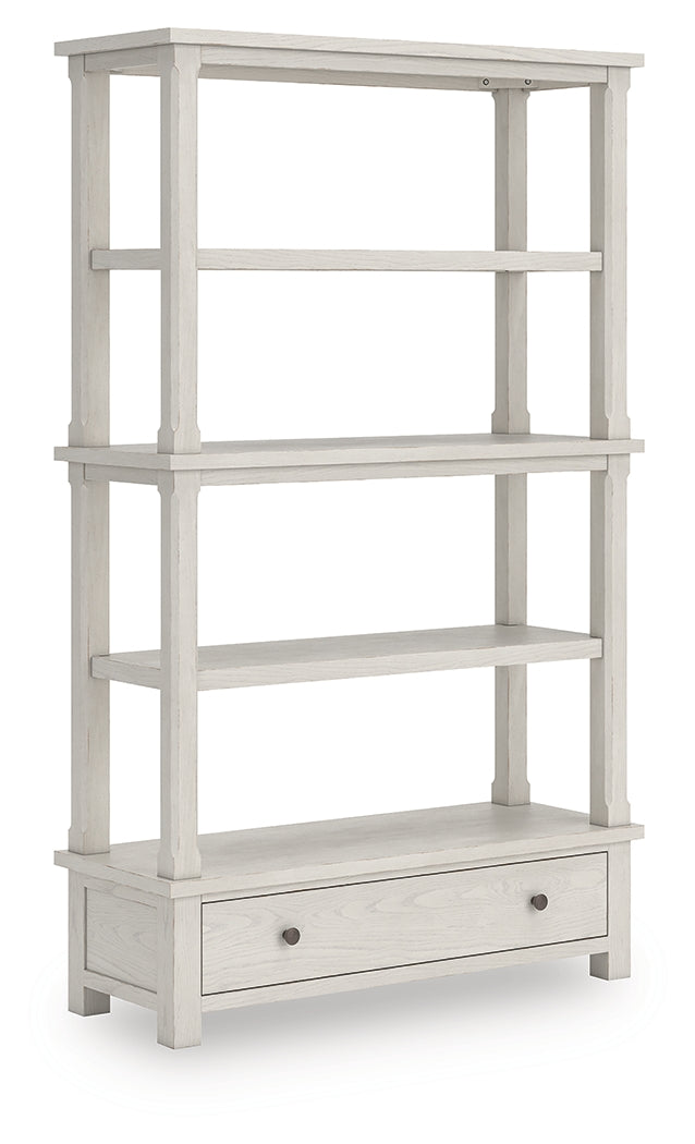 Tampa Furniture Outlet - Ashley Furniture - Robbinsdale Bookcase - Bookcase / Antique White - H742-70