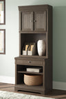 Tampa Furniture Outlet - Ashley Furniture - Janismore Bookcase - Bookcase / Weathered Gray - H776H7