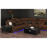 Halo Square Smart End table in Black - Tampa Furniture Outlet