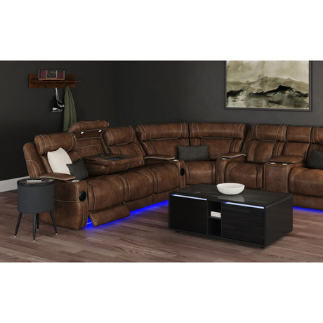 Halo Smart Coffee Table with Cooler and Speaker in Black - Tampa Furniture Outlet