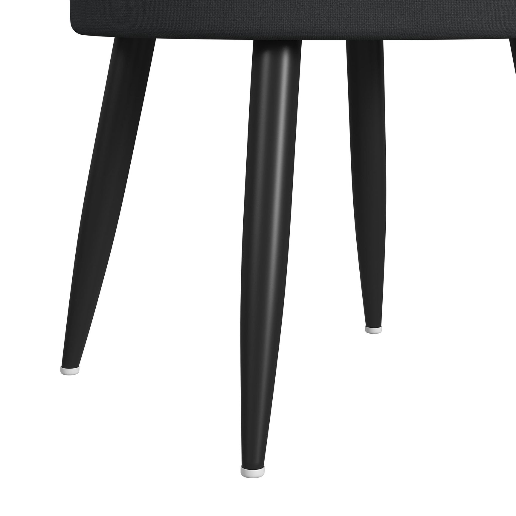Halo Round Smart End Table in Black - Tampa Furniture Outlet