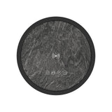 Halo Round Smart End Table in Black - Tampa Furniture Outlet