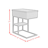 Halo Smart C-Table in Black - Tampa Furniture Outlet