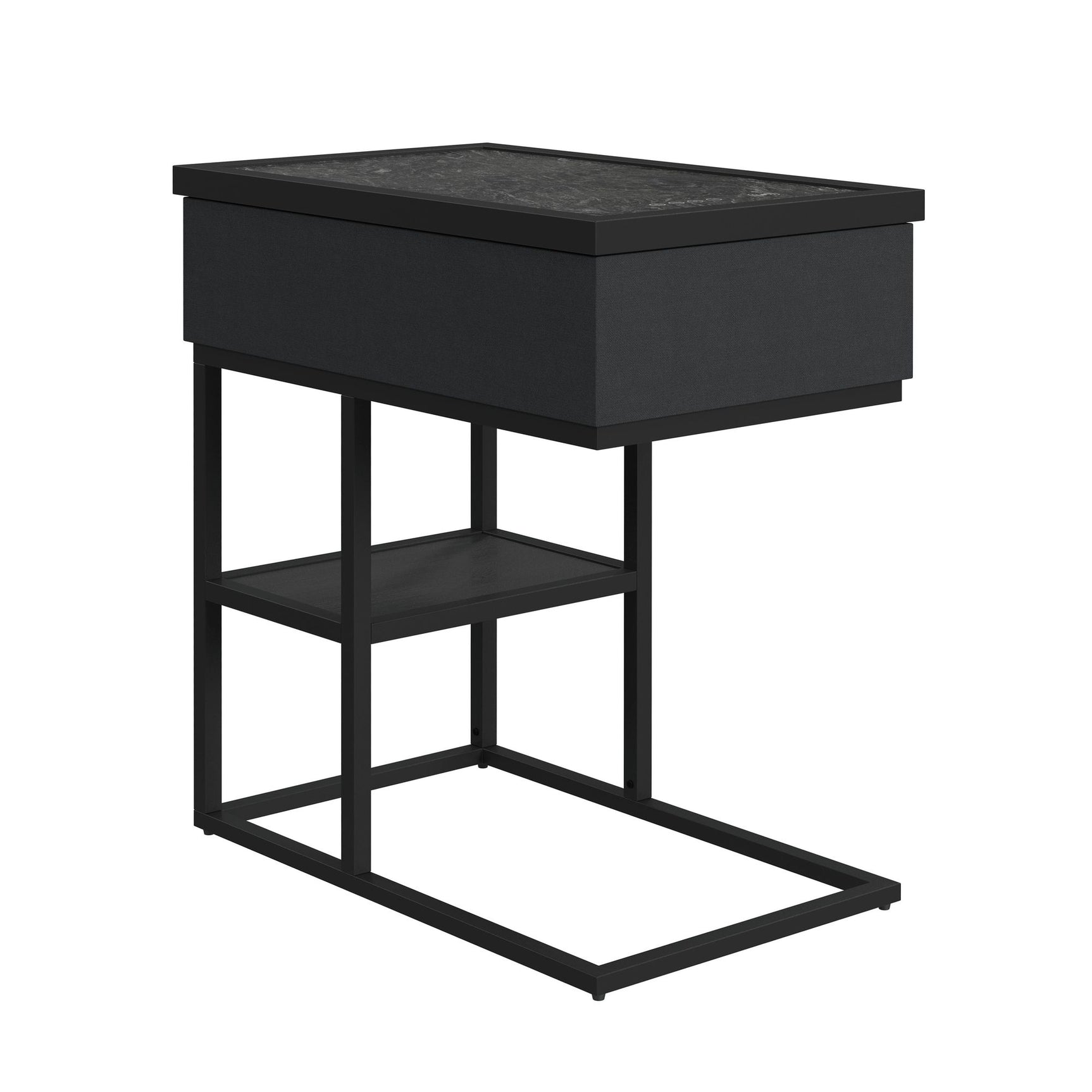 Halo Smart C-Table in Black - Tampa Furniture Outlet