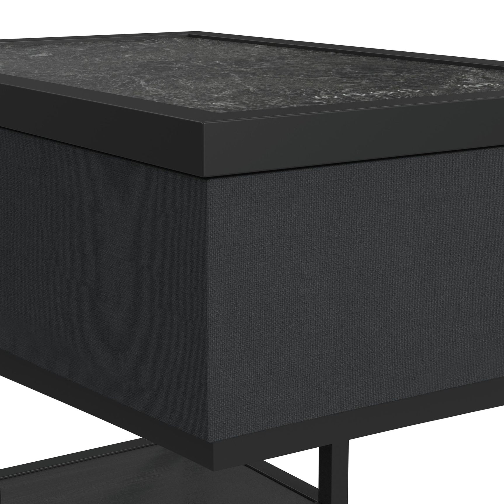 Halo Smart C-Table in Black - Tampa Furniture Outlet