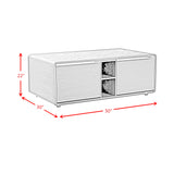 Halo Smart Coffee Table with Cooler and Speaker in Black - Tampa Furniture Outlet