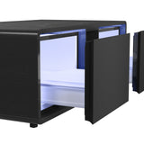 Halo Smart Coffee Table with Cooler and Speaker in Black - Tampa Furniture Outlet
