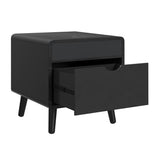 Halo Square Smart End table in Black - Tampa Furniture Outlet