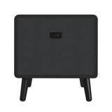 Halo Square Smart End table in Black - Tampa Furniture Outlet