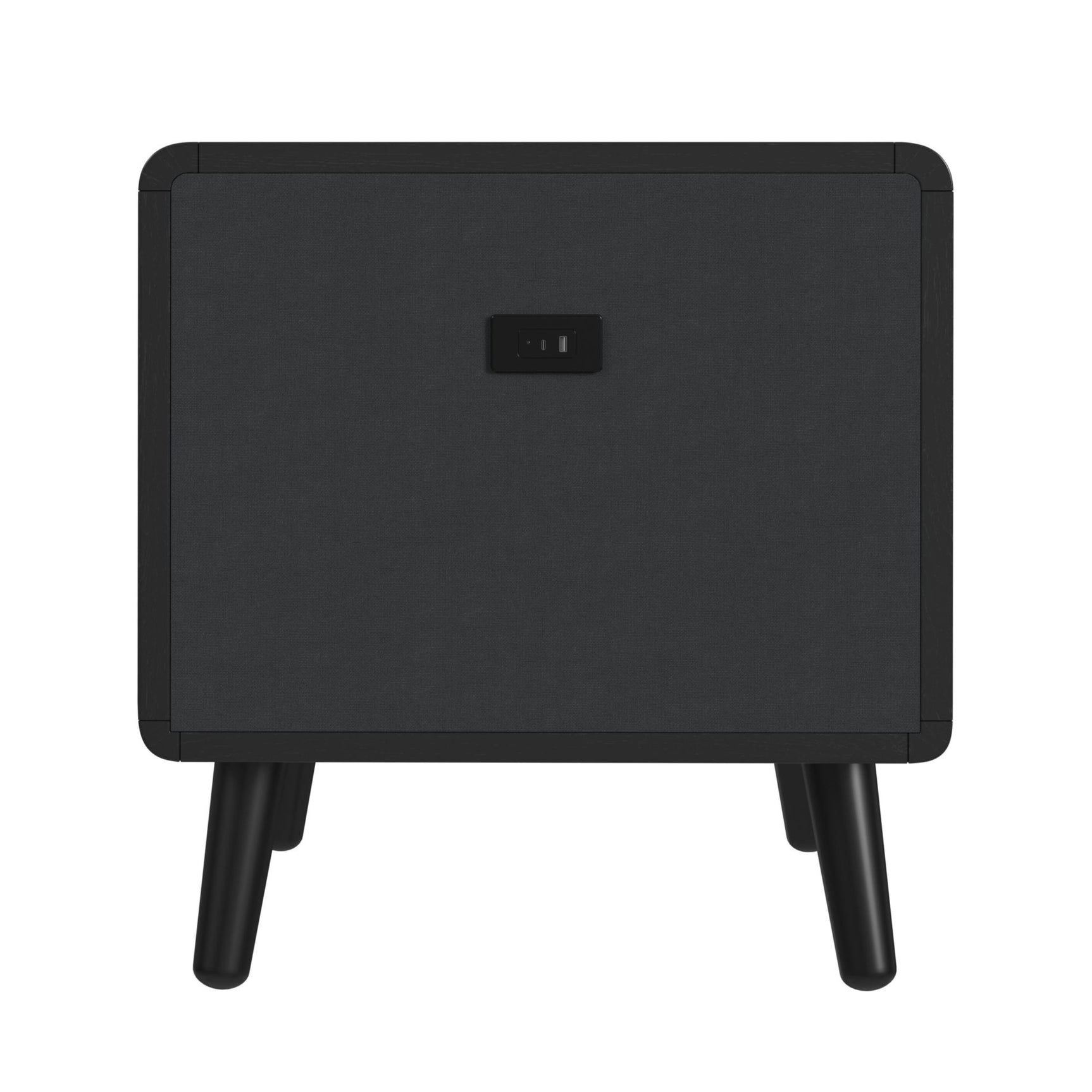 Halo Square Smart End table in Black - Tampa Furniture Outlet
