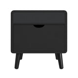 Halo Square Smart End table in Black - Tampa Furniture Outlet