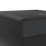 Halo Square Smart End table in Black - Tampa Furniture Outlet