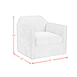 Hamlin Swivel Chair in Beamer Cement - Tampa Furniture Outlet
