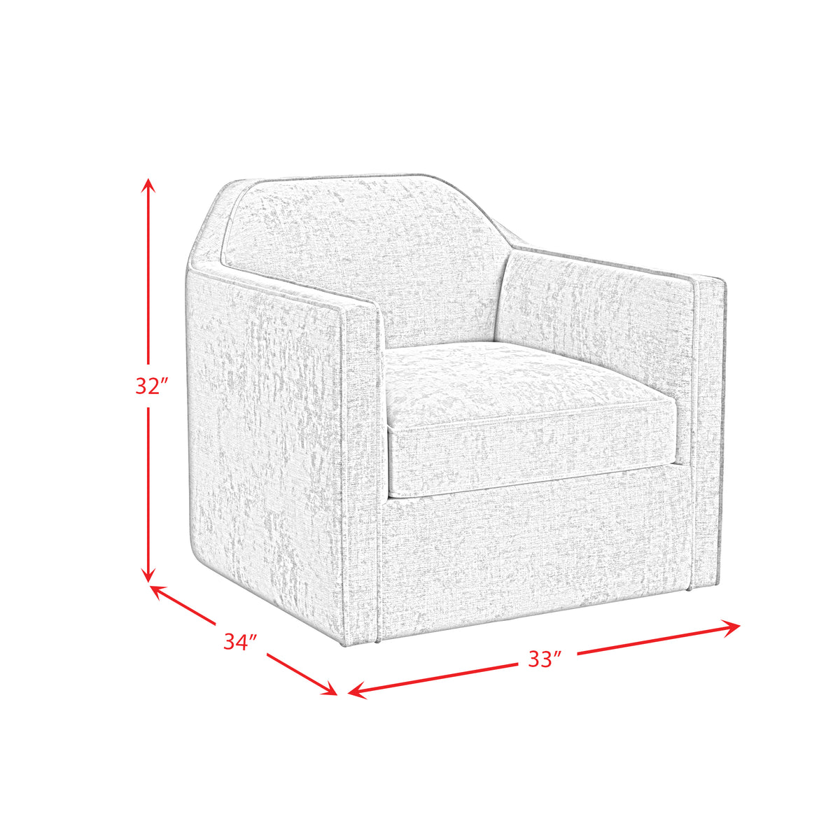 Hamlin Swivel Chair in Beamer Blue