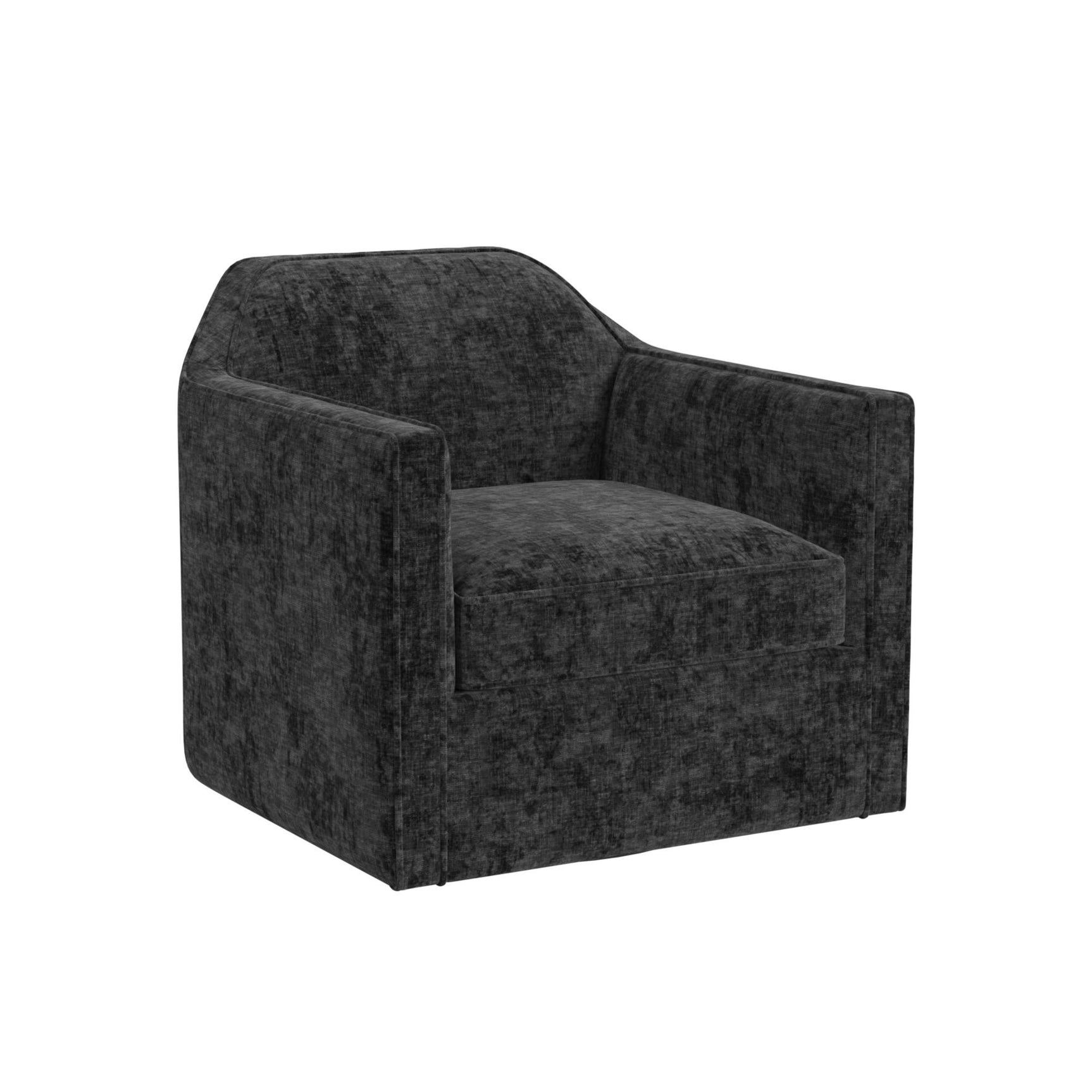 Hamlin Swivel Chair in Beamer Blue - Tampa Furniture Outlet