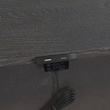 Hampton Kids 2-Drawer Nightstand with USB in Charcoal - Tampa Furniture Outlet