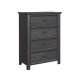 Hampton Kids 4-Drawer Chest in Charcoal - Tampa Furniture Outlet