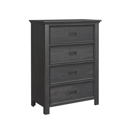 Hampton Kids 4-Drawer Chest in Charcoal - Tampa Furniture Outlet