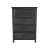 Hampton Kids 4-Drawer Chest in Charcoal - Tampa Furniture Outlet