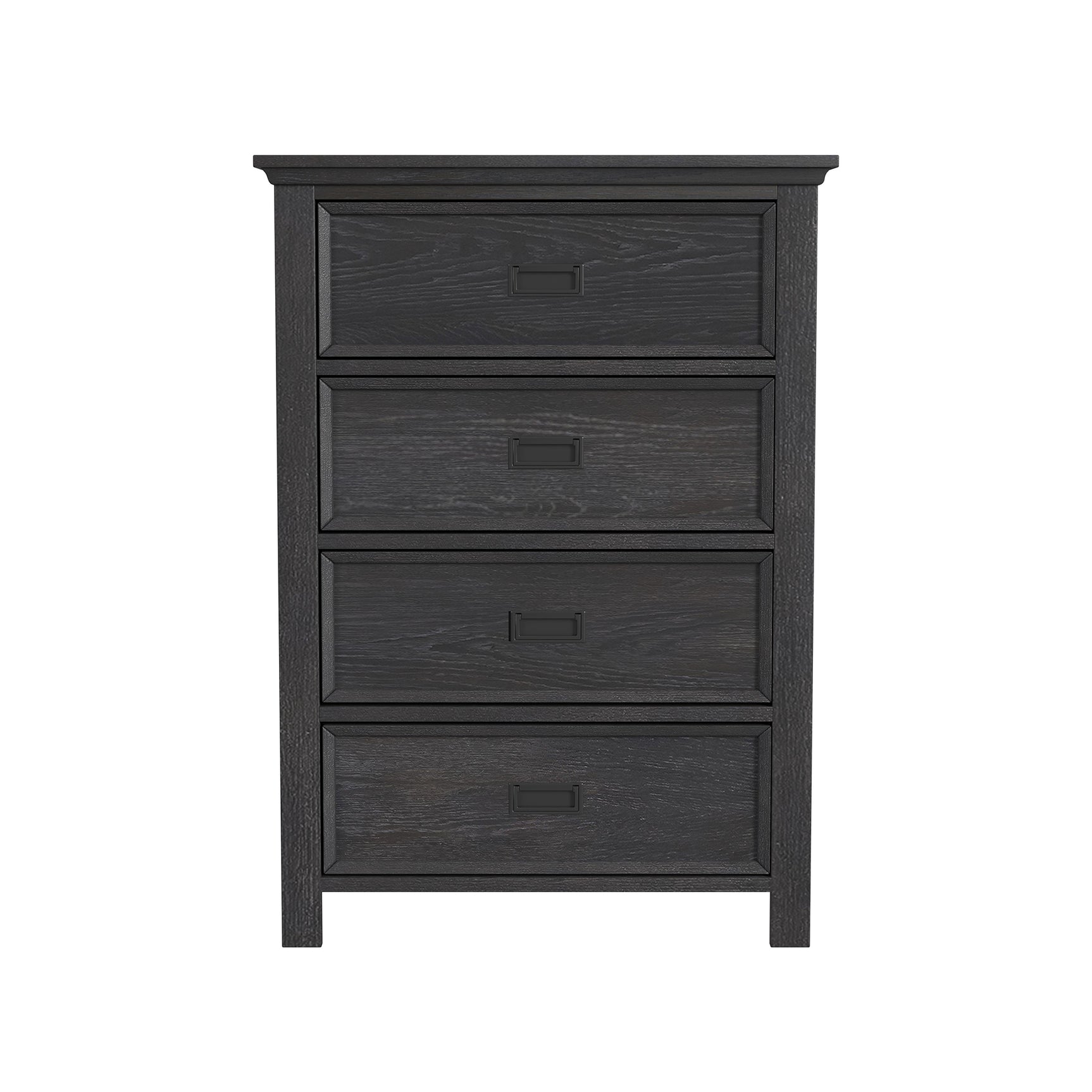 Hampton Kids 4-Drawer Chest in Charcoal - Tampa Furniture Outlet