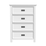 Hampton Kids 4-Drawer Chest in White - Tampa Furniture Outlet