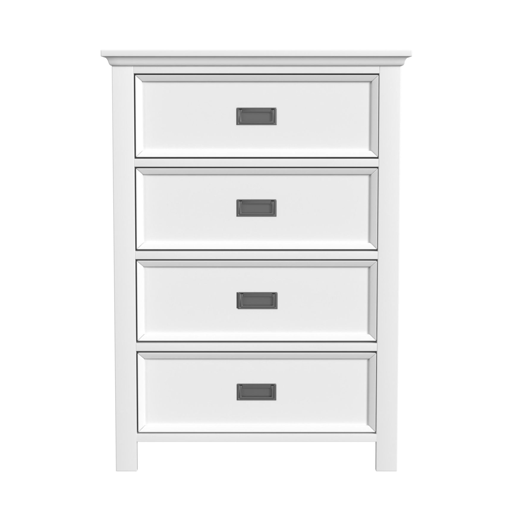 Hampton Kids 4-Drawer Chest in White - Tampa Furniture Outlet