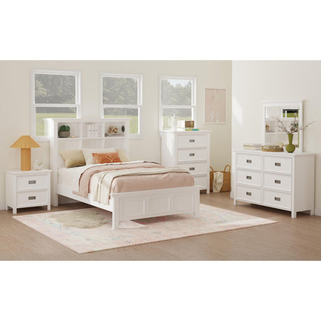 Hampton Kids 6-Drawer Dresser in White - Tampa Furniture Outlet