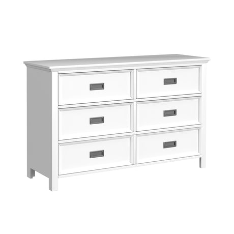 Hampton Kids 6-Drawer Dresser in White