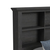 Hampton Kids Twin Bookcase Bed in Charcoal - Tampa Furniture Outlet