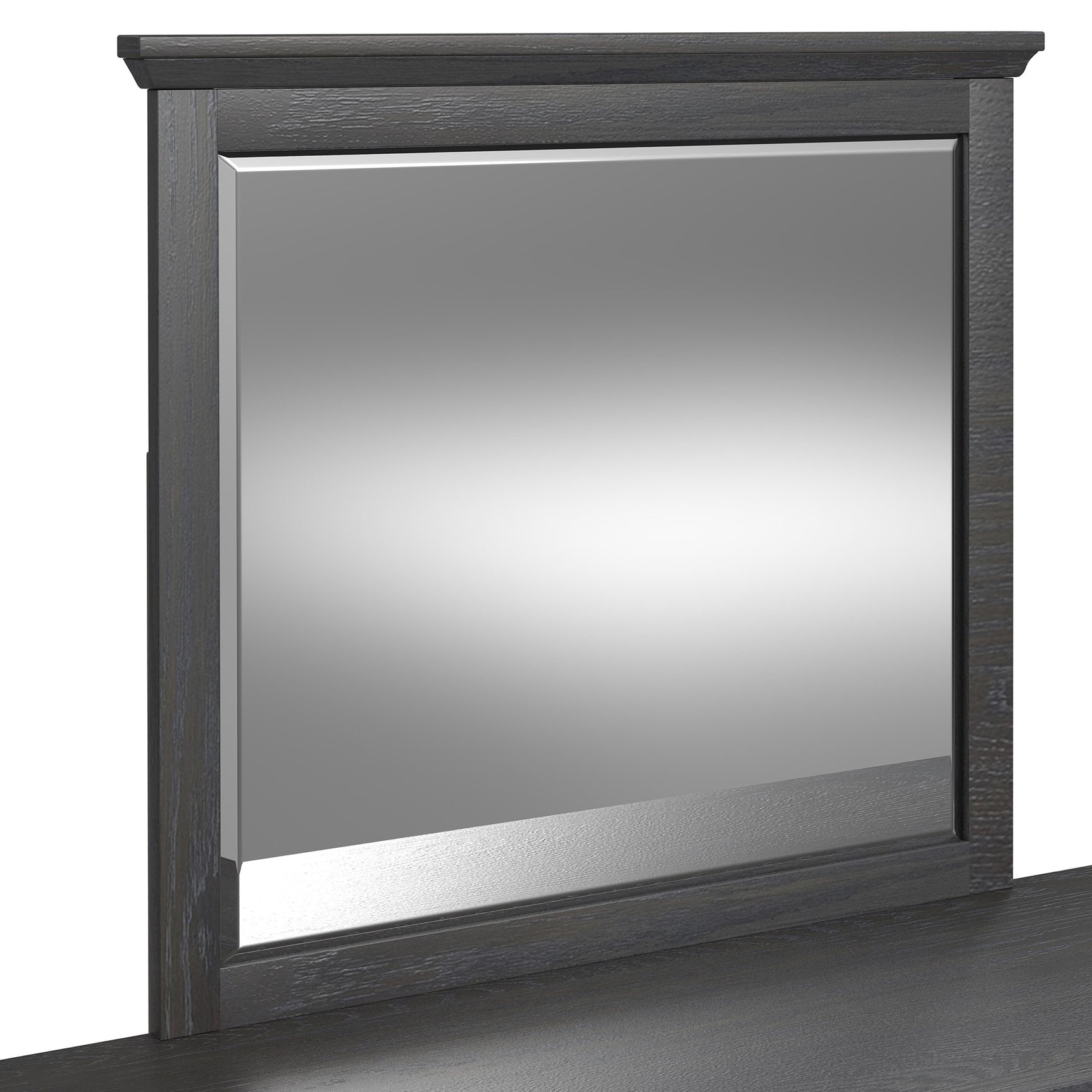 Hampton Kids Dresser and Mirror Set in Charcoal - Tampa Furniture Outlet