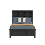 Hampton Kids Full Bookcase Bed in Charcoal - Tampa Furniture Outlet