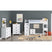 Hampton Kids Twin Loft with Staircase and Desk with Speaker in White – SKU Y-15760-7-L2 | Elements