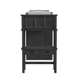 Hampton Kids Twin Loft with Staircase and Desk with Speaker in Charcoal - Tampa Furniture Outlet
