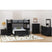 Hampton Kids Twin Over Full Loft with Staircase and Desk with Speaker in Charcoal – SKU Y-15760-8-L4 | Elements