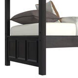 Hampton Kids Twin Over Twin Bunk with Ladder in Charcoal - Tampa Furniture Outlet
