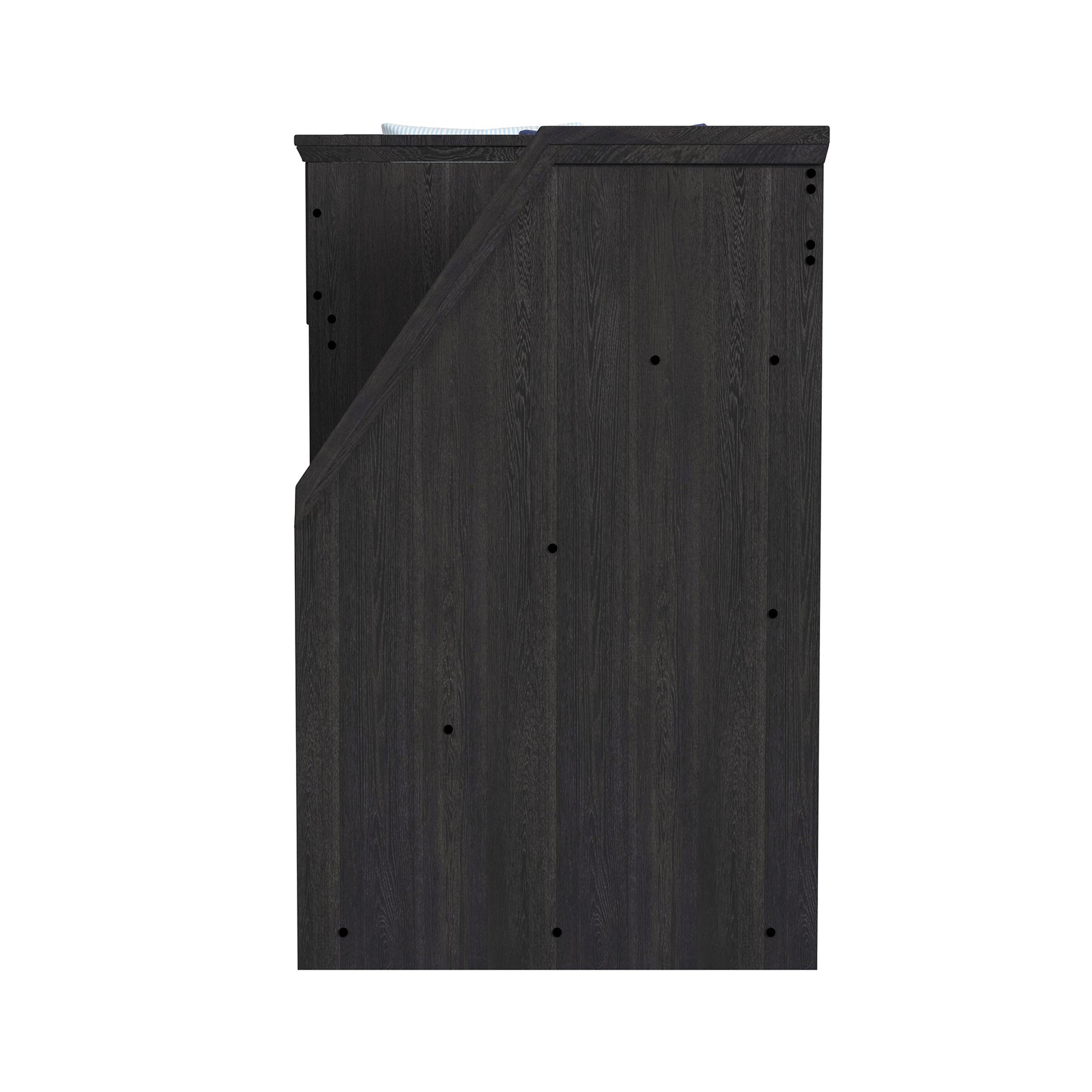 Hampton Kids Twin Over Twin Bunk with Staircase and Trundle in Charcoal - Tampa Furniture Outlet
