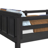 Hampton Kids Twin Over Twin Bunk with Staircase and Trundle in Charcoal - Tampa Furniture Outlet