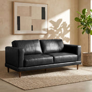 Hampton Loveseat In Fiero Black (Top Grain/PVC) – SKU UHT3780200 | Elements