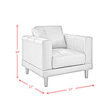 Hampton Chair in Fiero Tan (Top Grain/PVC) - Tampa Furniture Outlet