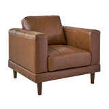 Hampton Chair in Fiero Tan (Top Grain/PVC) - Tampa Furniture Outlet