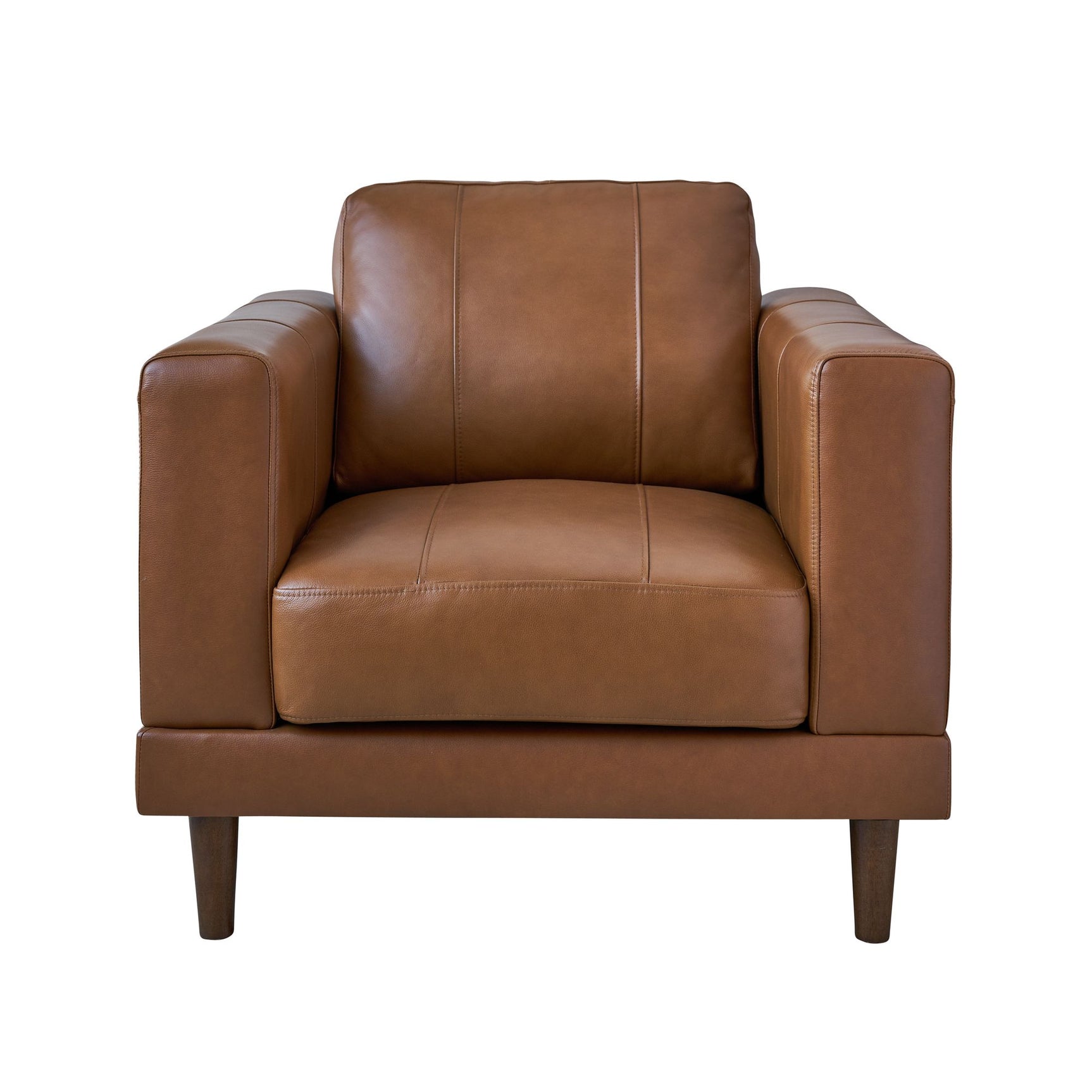 Hampton Chair in Fiero Tan (Top Grain/PVC) - Tampa Furniture Outlet