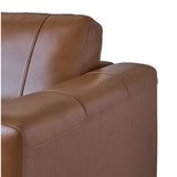 Hampton Sofa in Fiero Tan (Top Grain/PVC) - Tampa Furniture Outlet
