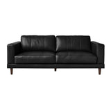 Hampton Sofa In Fiero Black (Top Grain/PVC) - Tampa Furniture Outlet