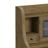 Heritage & Home Buffet and Hutch in Oak Brown