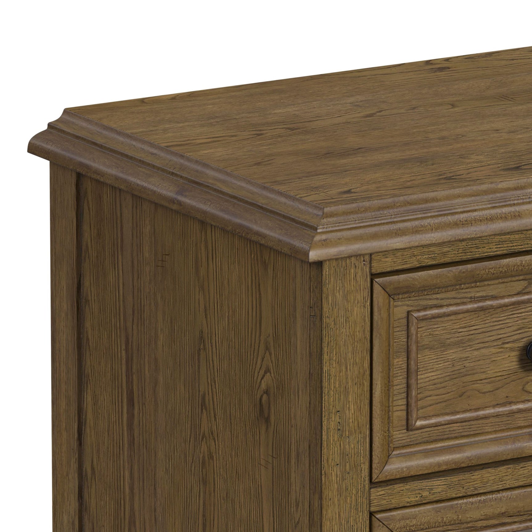Heritage & Home Dresser and Mirror Sets in Oak Brown