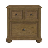 Heritage & Home Nightstand with USBC in Oak Brown